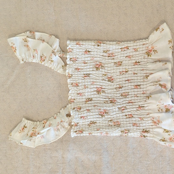 Reformation Junebug Linen Top in Mildred - Picture 4 of 4